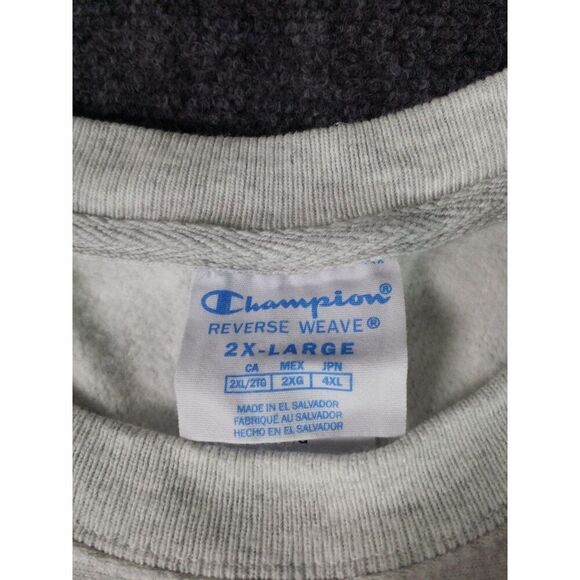 Long Island University Sharks Sweatshirt Sz XXL Champion Reverse Weave - Picture 6 of 9